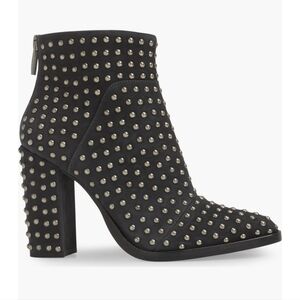 Mercer Edit Full Monty Black Silver Studded Bootie Size 6